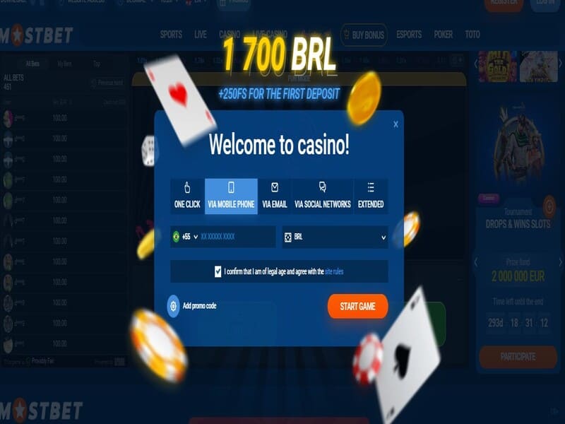 Recarregue o saldo do jogo no casino online Mostbet